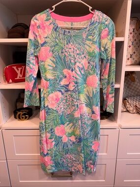 Lilly Pulitzer Charley Dress Multi Swizzle In EUC